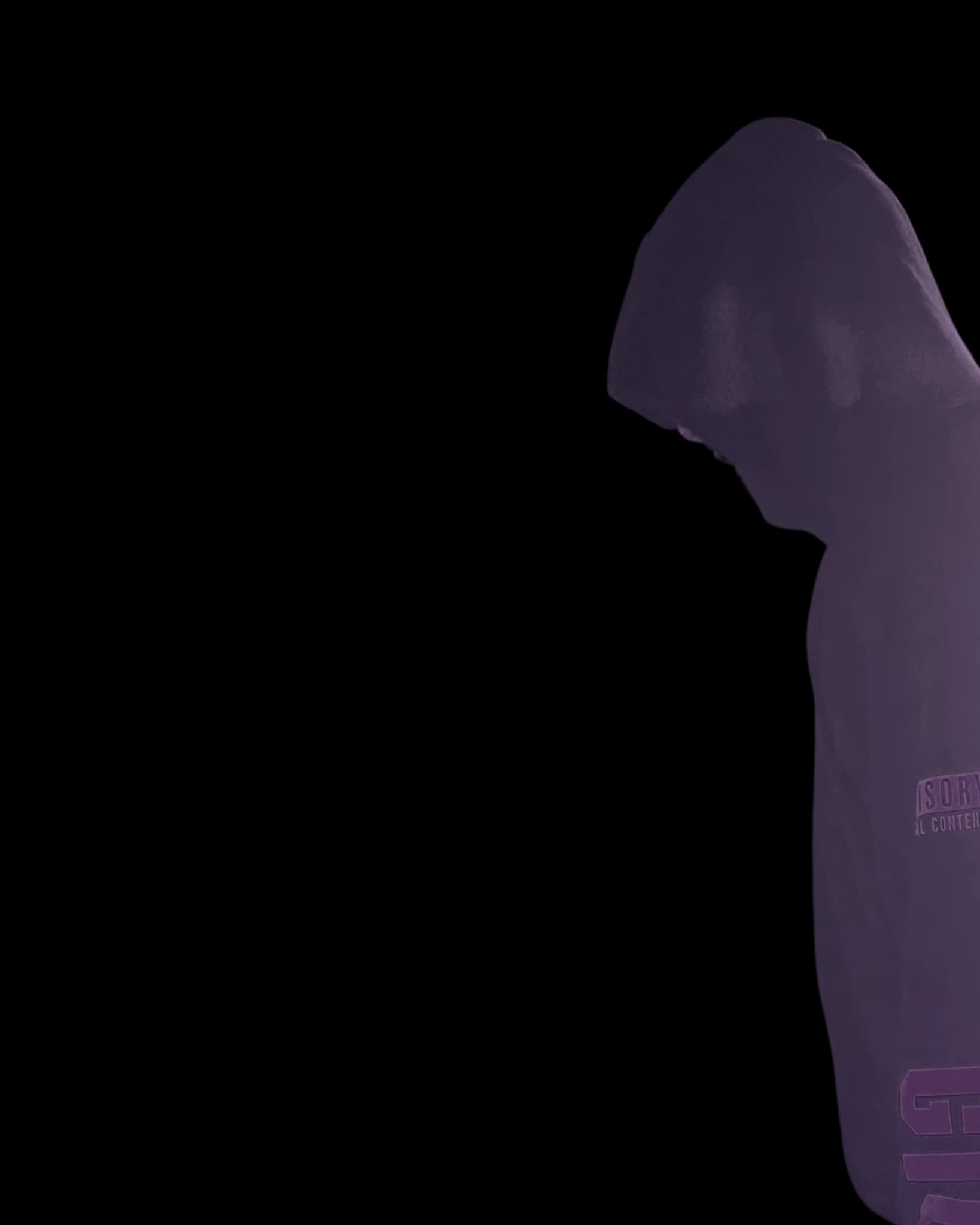 Broadway The Lyricist in a hooded portrait facing his camera